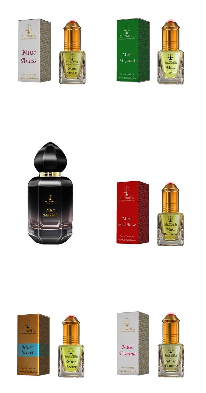 Frauenset - 5x 5ml Roll On + 1x 50ml Parfüm (Top Mix)