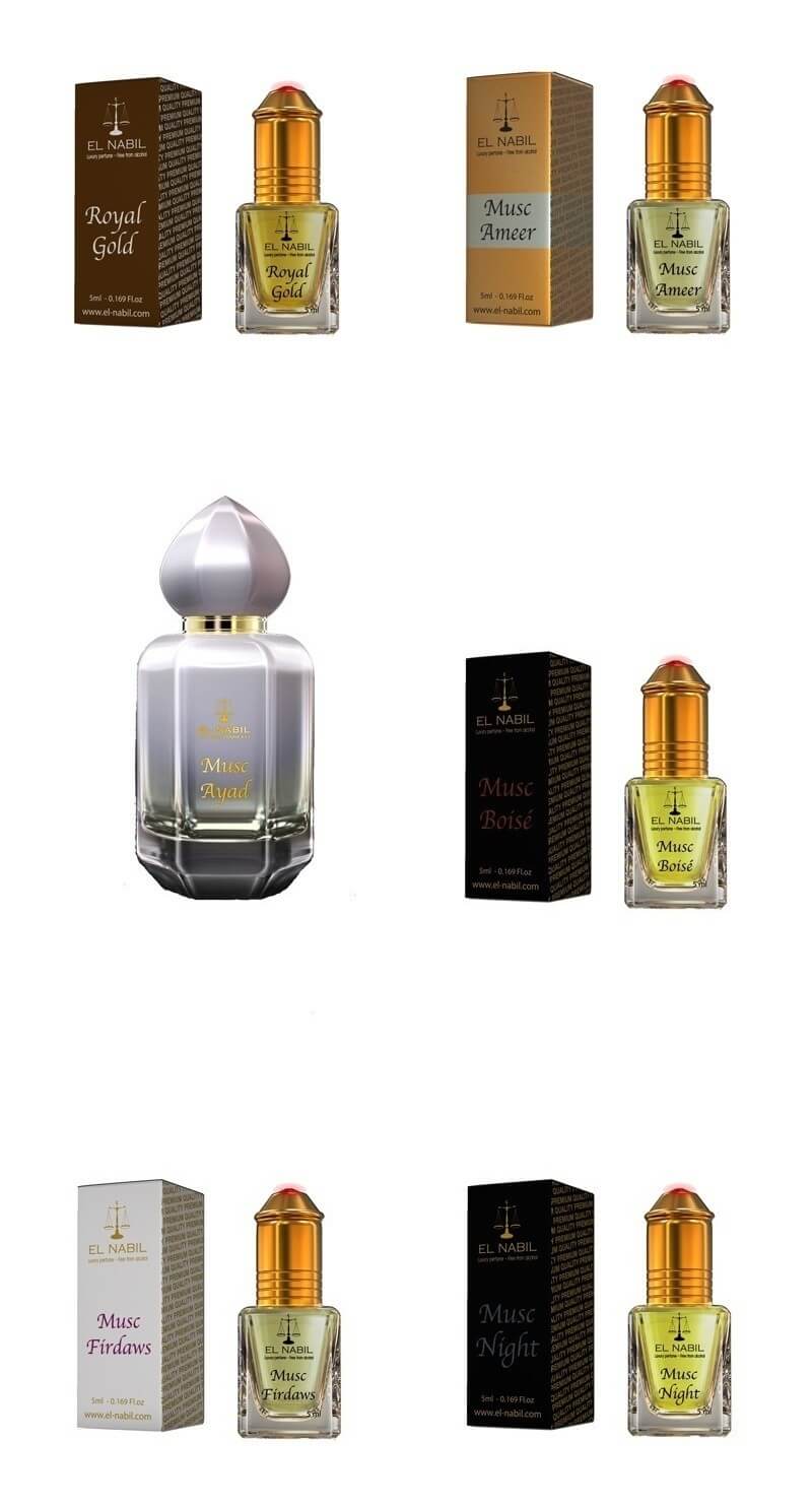 Männerset - 5x 5ml Roll On + 1x 50ml Parfüm (Top Mix)