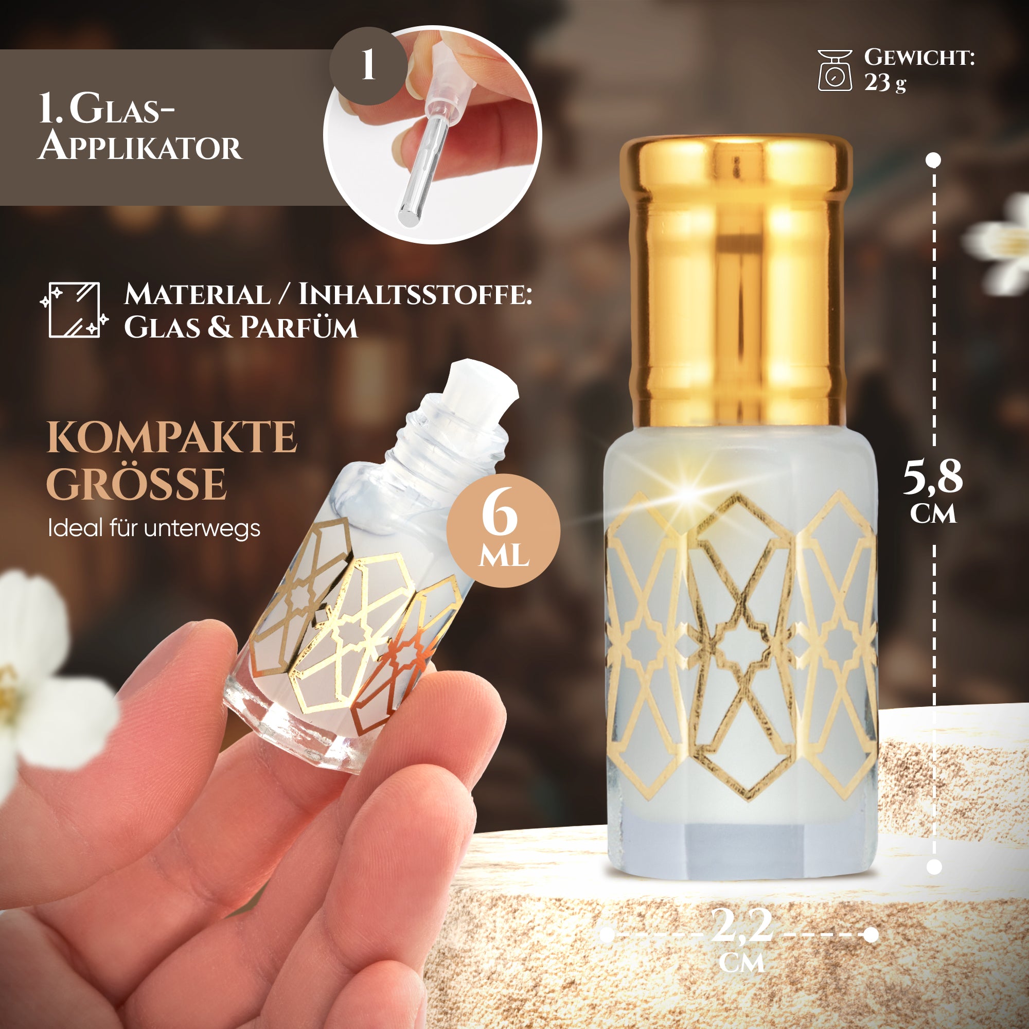 Musk Tahara - Weißer Moschus 6ml Parfümöl - White Musk Misk