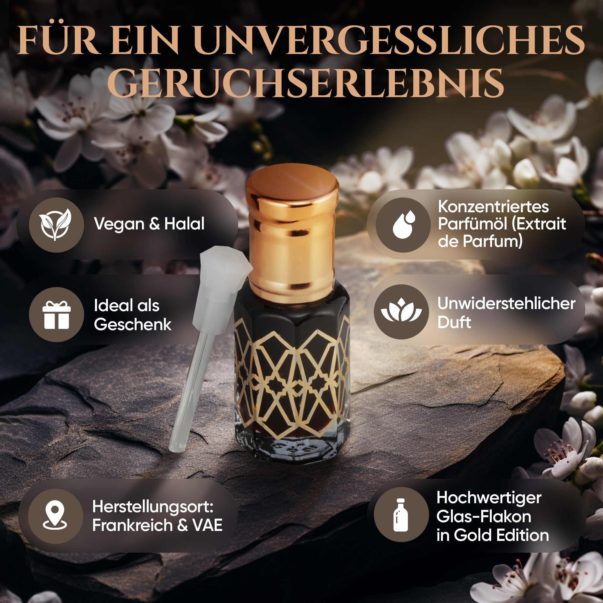 Schwarzer Moschus 6ml Parfümöl - Black Musk Misk