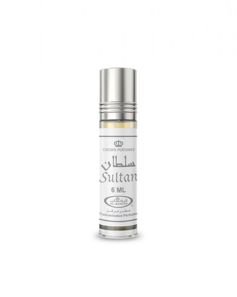 Sultan 6ml Parfümöl - Al Rehab Misk in eleganter Roll-on Flasche für erfrischenden Duft.