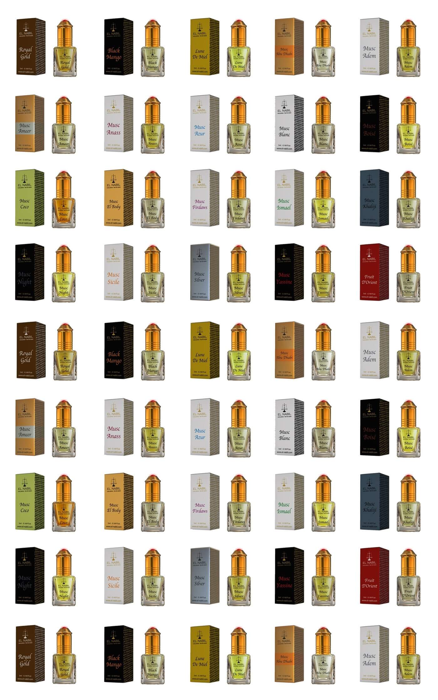 Männerset - 50x 5ml Roll On - Komplettset mit allen Männerdüften