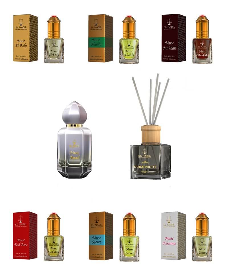 Frauenset - 6x 5ml Roll On + 1x 50ml Parfüm + 1x 150ml Raumduft (Fein & Feminin)