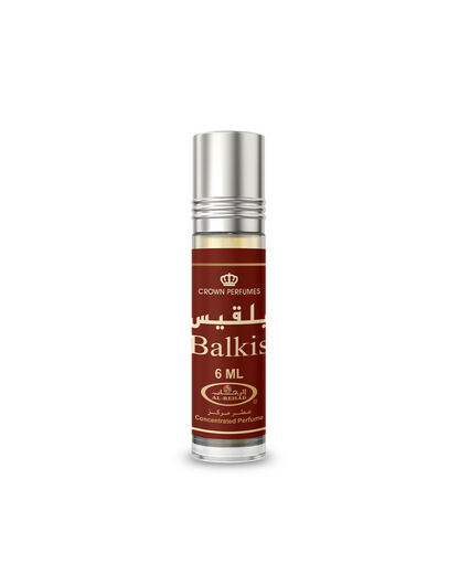 Balkis 6ml Parfümöl - Al Rehab Misk in Roll-on Flasche mit rotem Etikett.