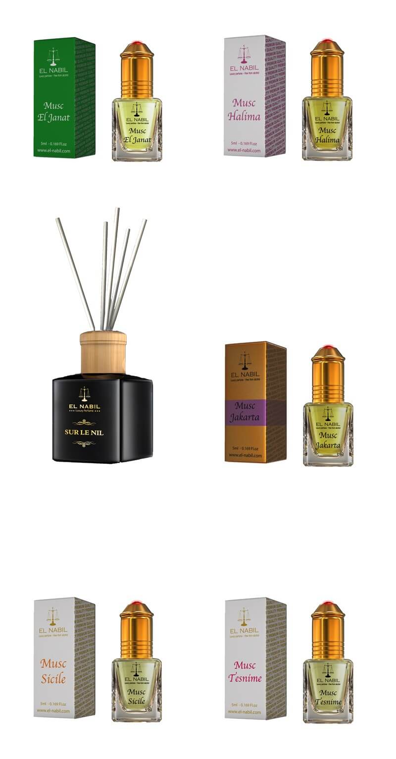 Frauenset - 5x 5ml Roll On + 1x 150ml Raumduft (Fresh & Feminin)