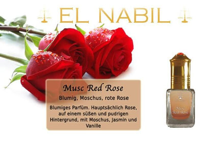 Musc Red Rose  5ml Parfüm - El-Nabil