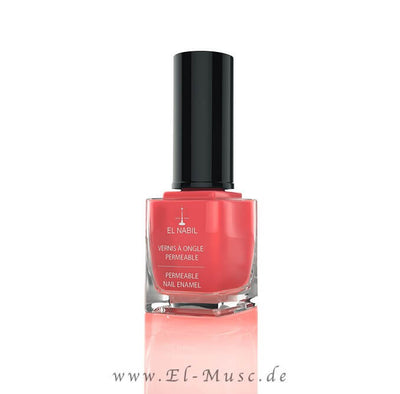 Nagellack Selma Coral 13ml - El-Nabil im Glasbehälter, hochwertiger, durchlässiger Nagellack für gesunde Nägel.