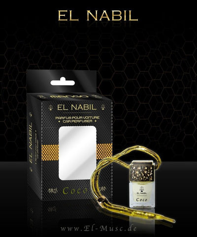 Musc Coco 6ml Autoduft - El-Nabil in stilvoller Verpackung, idealer Duft für das Auto.