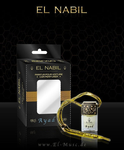 Musc Ayad 6ml Autoduft - El-Nabil im eleganten Design mit goldenen Akzenten.