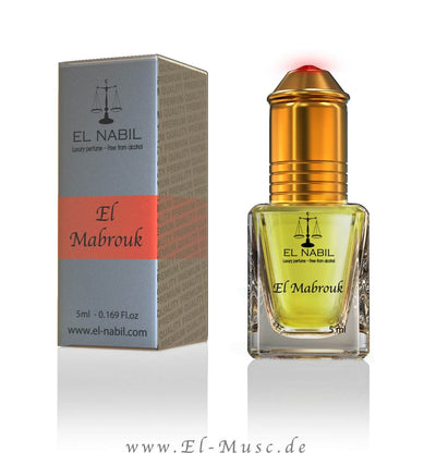 El Mabrouk 5ml Parfüm - El-Nabil in eleganter Flasche mit Verpackung, ideal für den täglichen Gebrauch.