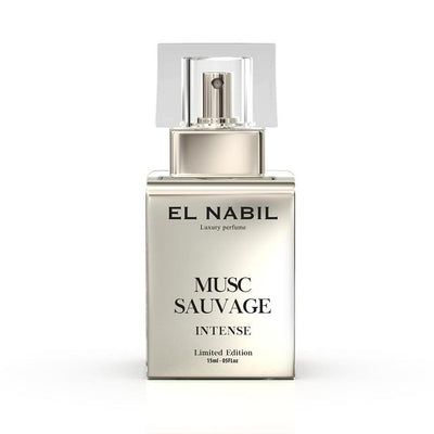 Musc Sauvage 15ml INTENSE Eau de Parfum Spray - El-Nabil in eleganter Flasche