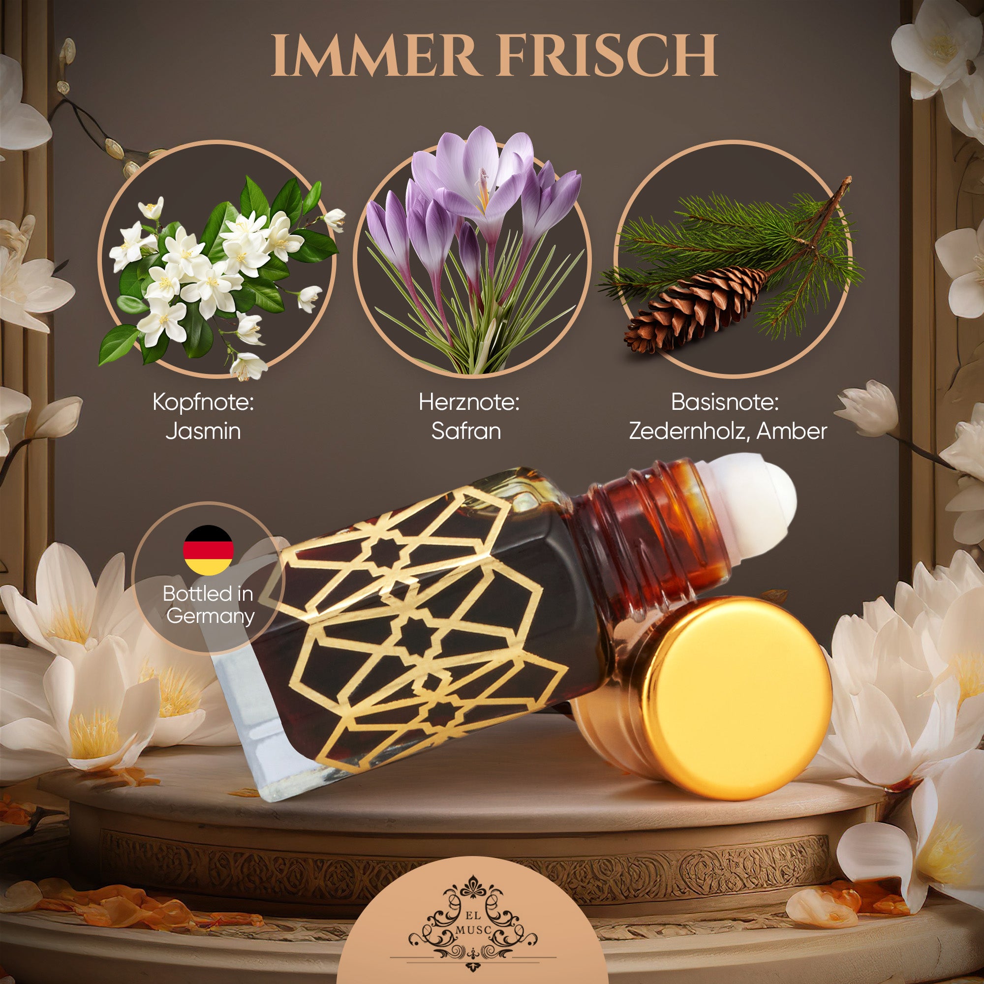 Schwarzer Moschus 6ml Parfümöl - Black Musk Misk