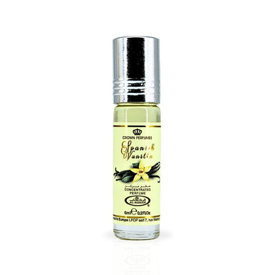 Spanish Vanilla 6ml Parfümöl - Al Rehab Misk in einer eleganten Roll-on-Flasche.