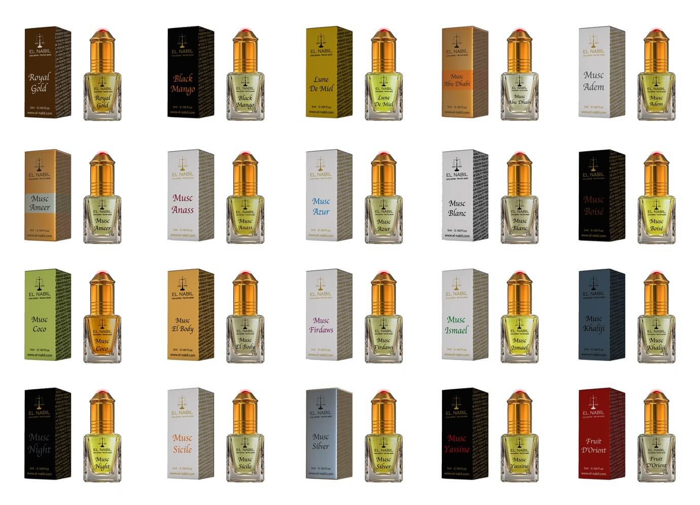 Männerset - 20x 5ml Roll On - Komplettset mit allen Männerdüften