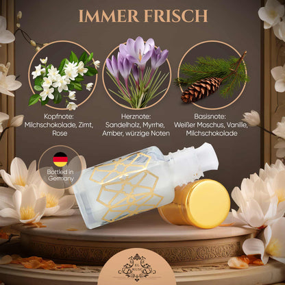 Musk Tahara Choco Parfümöl - Misk Musk Perfume Oil Duft Parfum Roll-On Parfumöl Scent Concentrated Perfume Oil